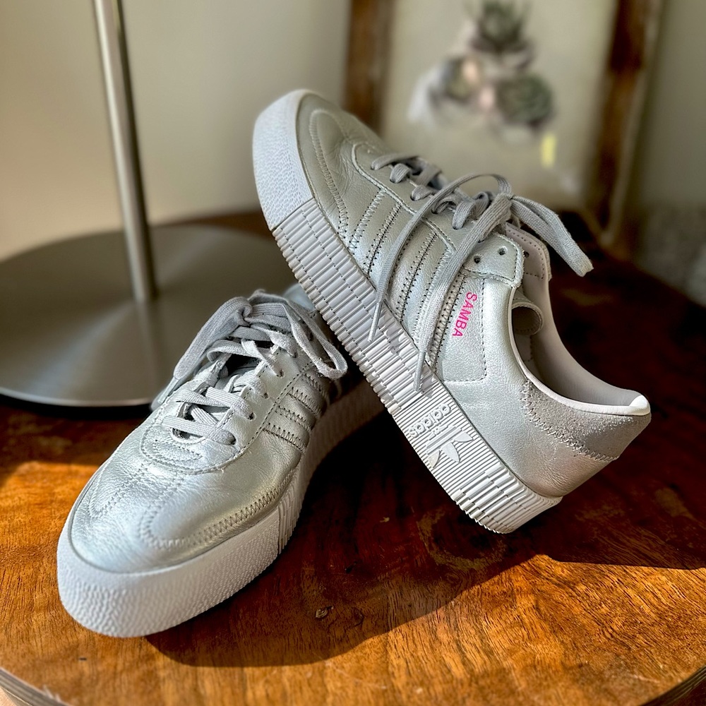 Women’s adidas Sambarose Metallic Fashion Sneaker
